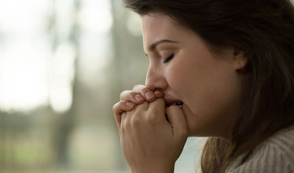 Melancholy And Sad Young Woman