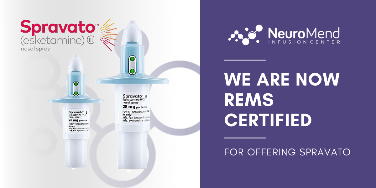 NeuroMend Is Now REMS Certified for Offering Spravato Ketamine